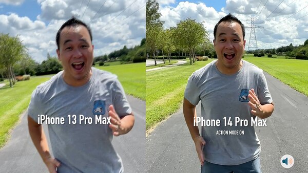 Điện thoại iPhone 14 Pro Max 256GB tiếp tục cải tiến ở cụm camera với chế độ Action Mode